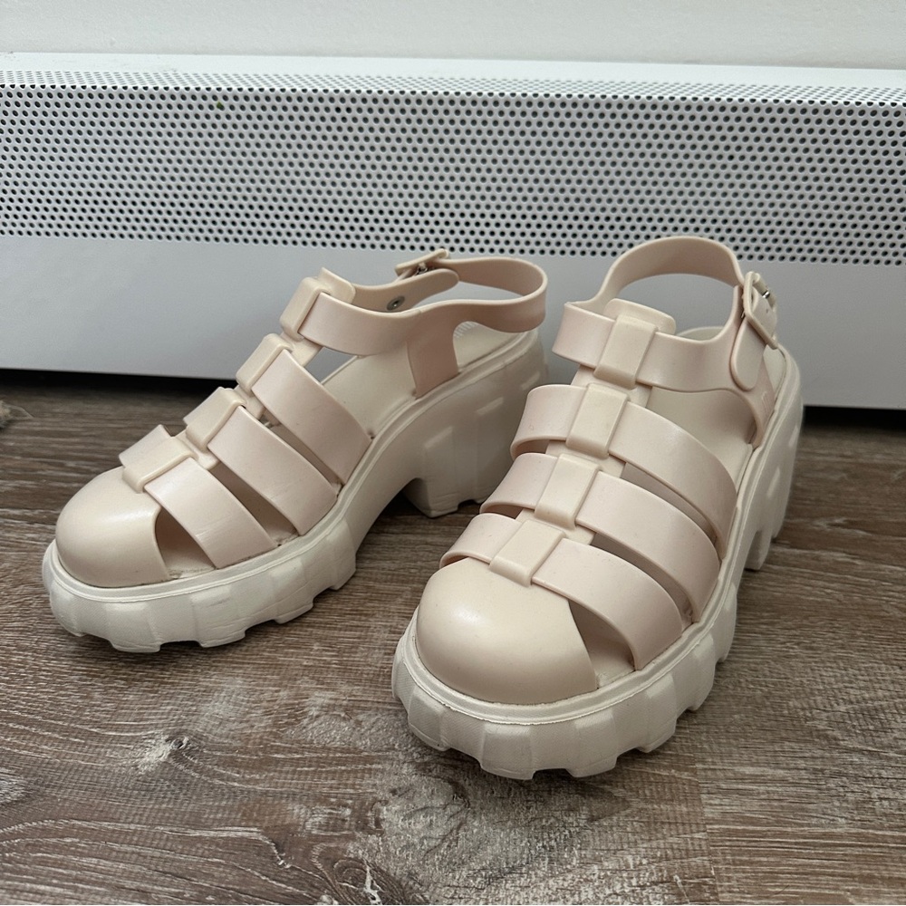 Melissa Womens Jelly Platform Megan Sandal